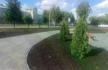 В Иссе завершено благоустройство общественного пространства